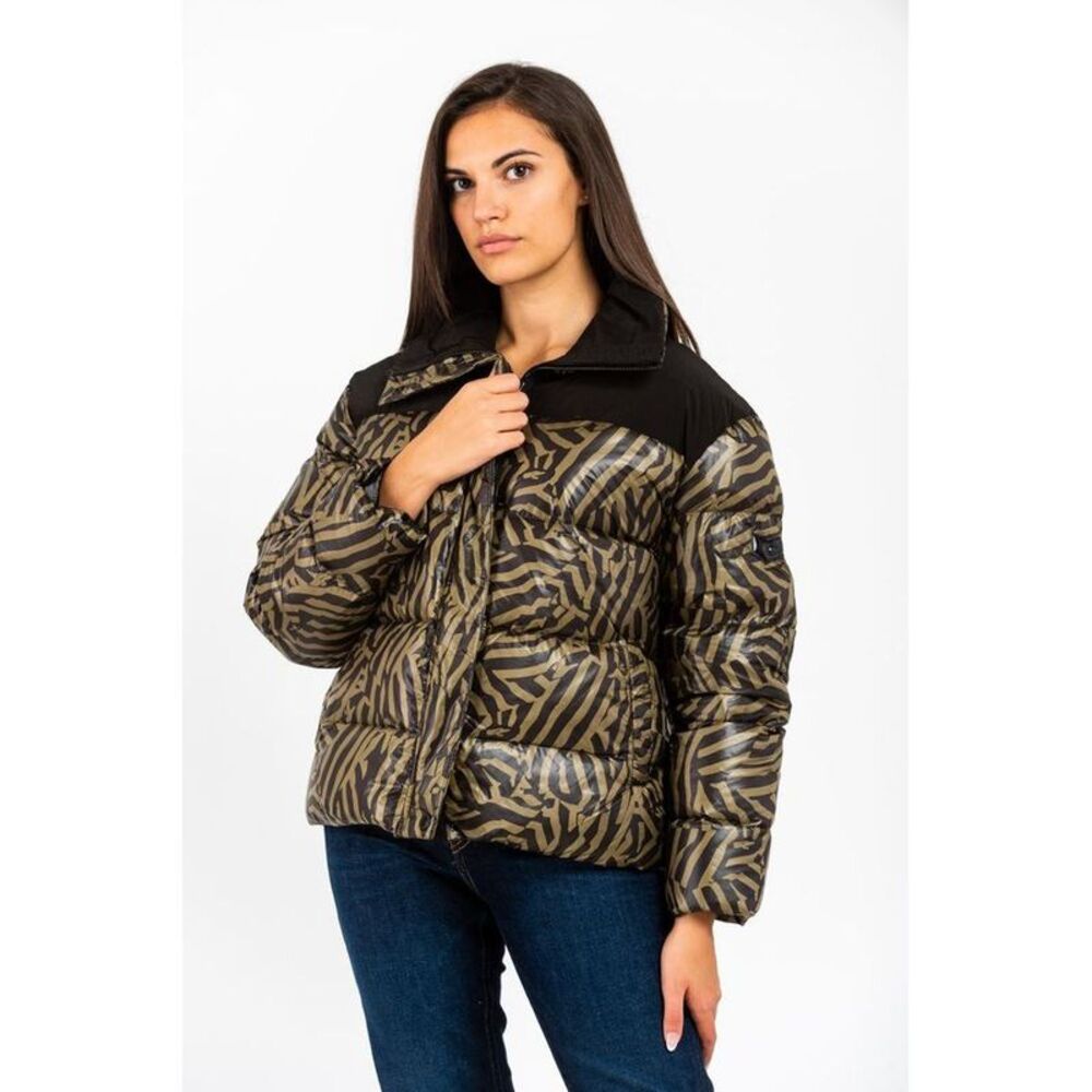 Gas Green Polyamide Women's Parka